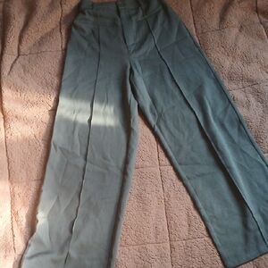 Cider Wide Leg Pants in Soft Green